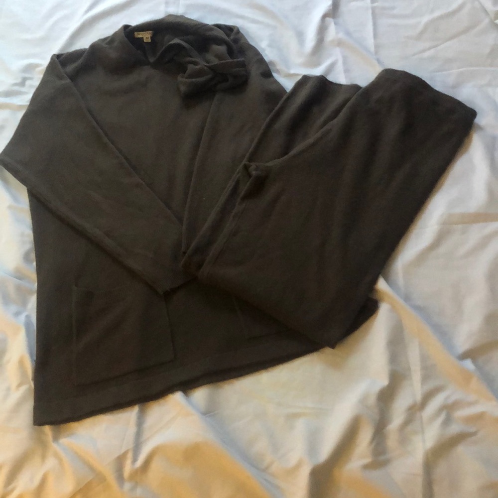 Olive Green Democracy Knit Sweatsuit